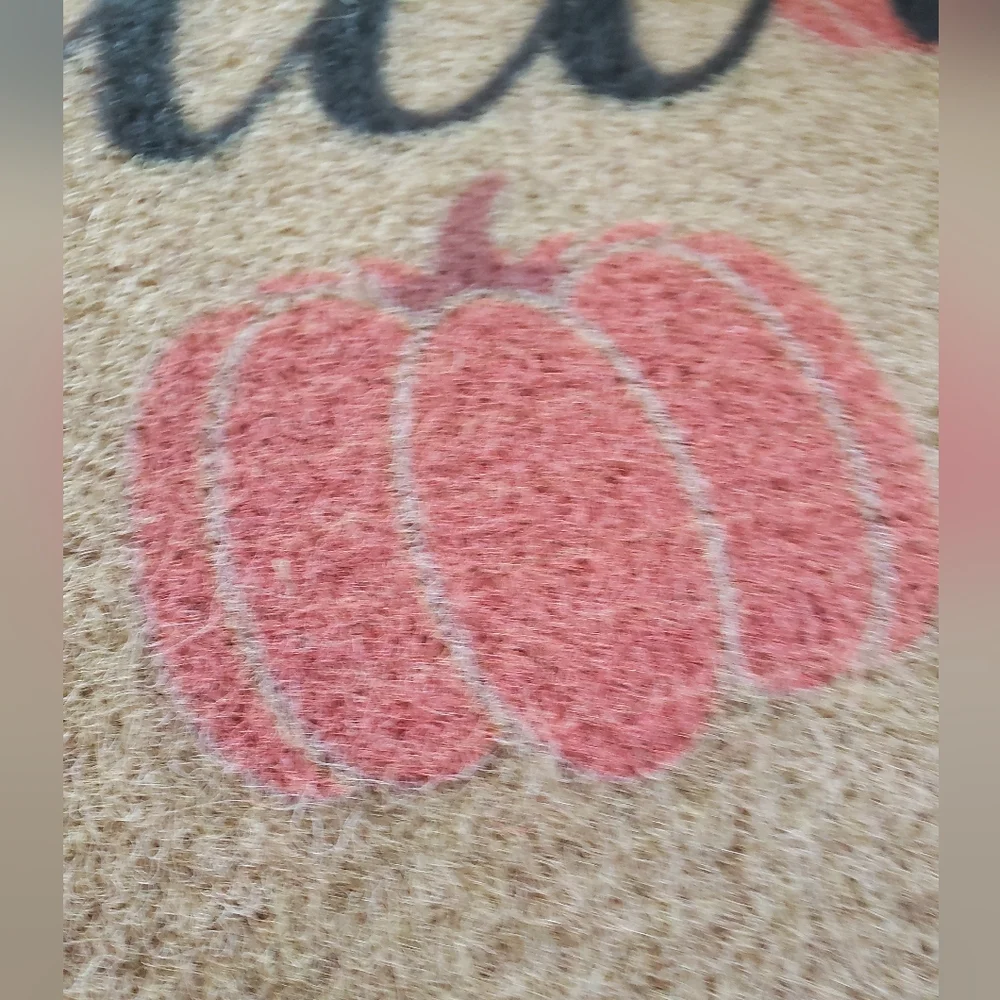 Fall Welcome Doormat with Pumpkins